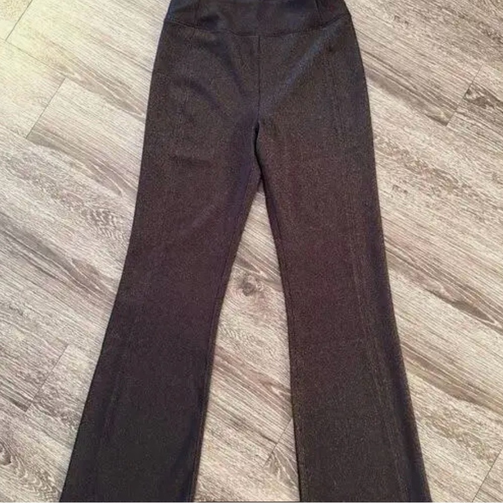 SPANX Air Essentials Slim Black Shimmer Flare Pants
